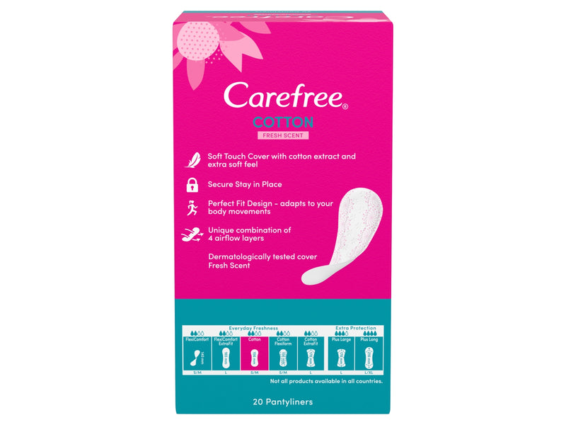 Carefree Cotton Feel Normal - 20 Pack