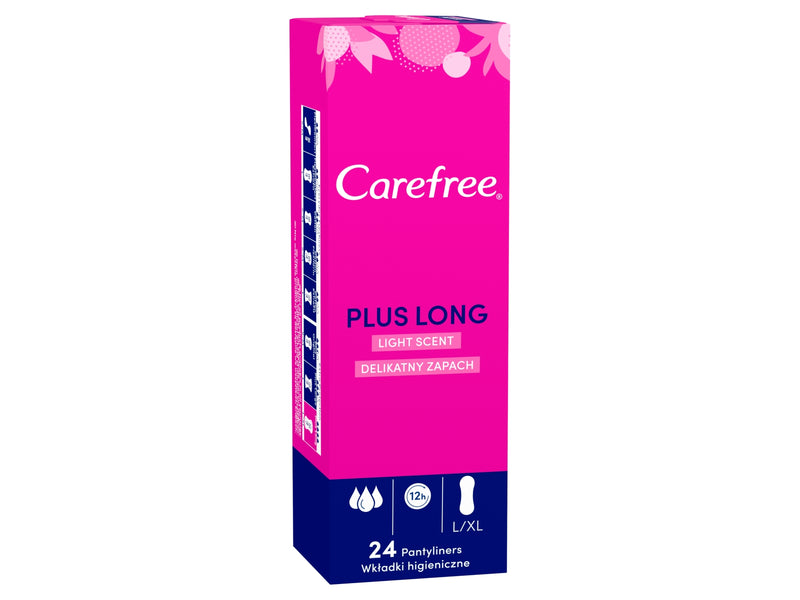 Carefree Plus Long - 24 Light Scent Liners
