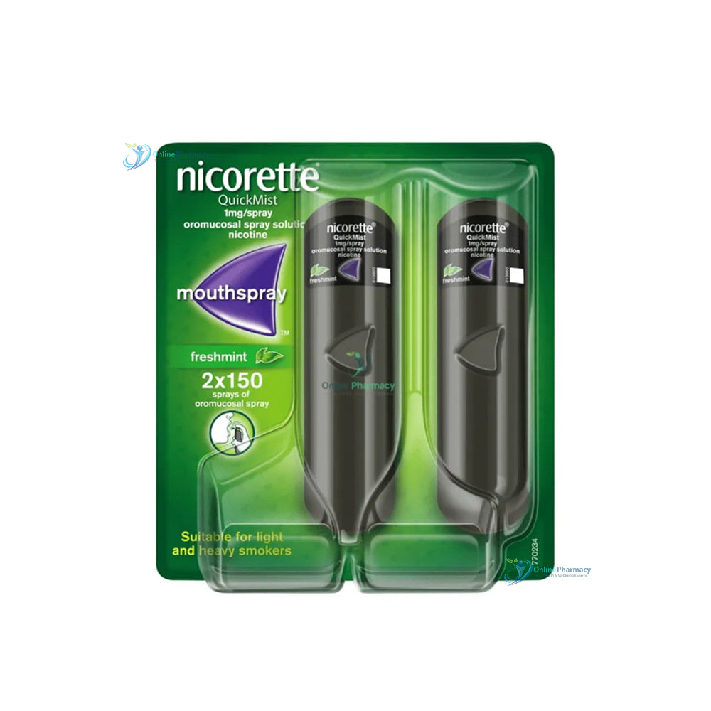 Nicorette QuickMist Freshmint 1mg/Spray - Double Pack