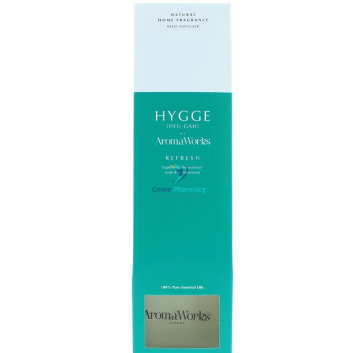 Aromaworks Hygge Reed Diffuser - Refresh Lime And Frankincense Home Fragrance
