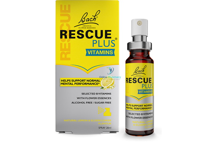 Bach Rescue Plus Vitamins Spray - 20Ml Sleeping Aids & Anxiety