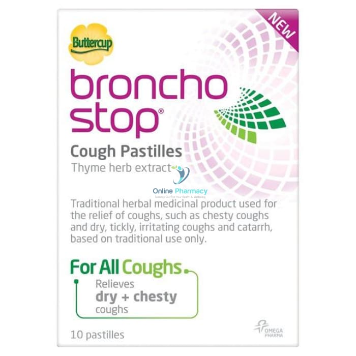 Buttercup Bronchostop Cough Pastilles - 10/20 Pack - OnlinePharmacy