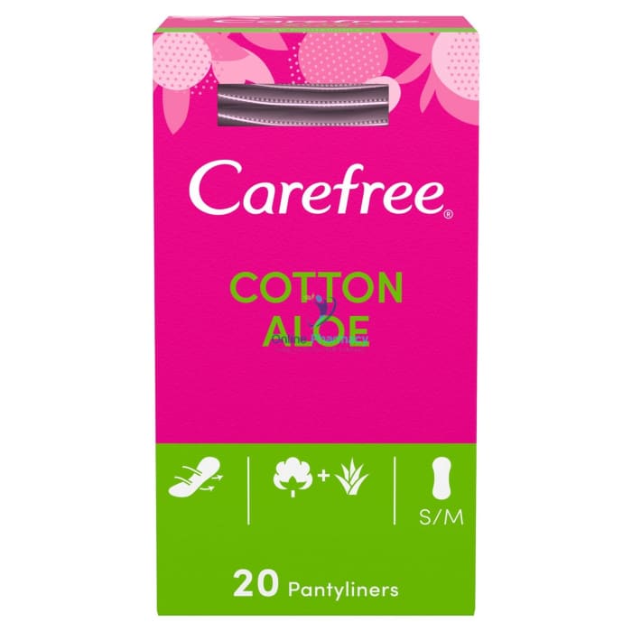 Carefree Cotton Aloe Liners - Small/Medium 20 Pack - OnlinePharmacy