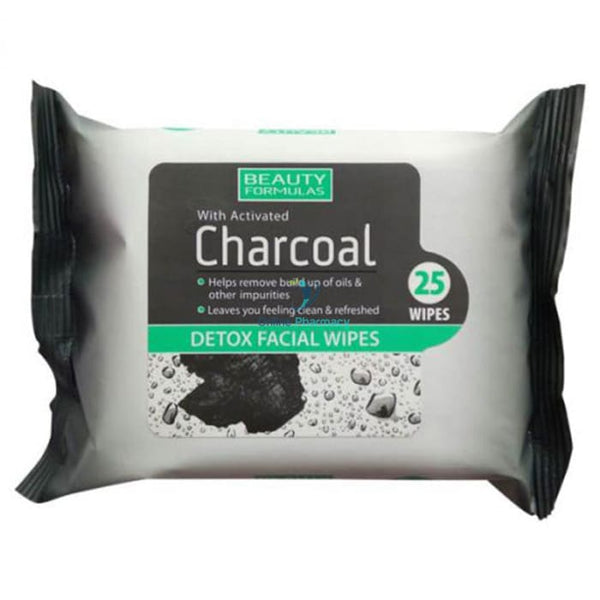 Charcoal Detox Facial Wipes - 25 Exfoliators & Peels