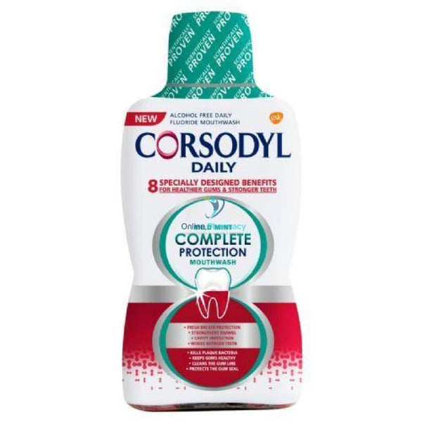 Corsodyl Complete Fresh Mint Mouthwash - 500ml - OnlinePharmacy