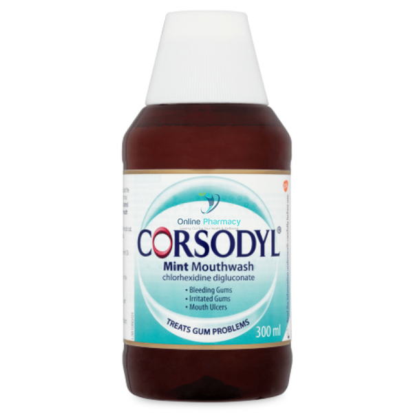 Corsodyl Mint Mouthwash - 300ml - OnlinePharmacy