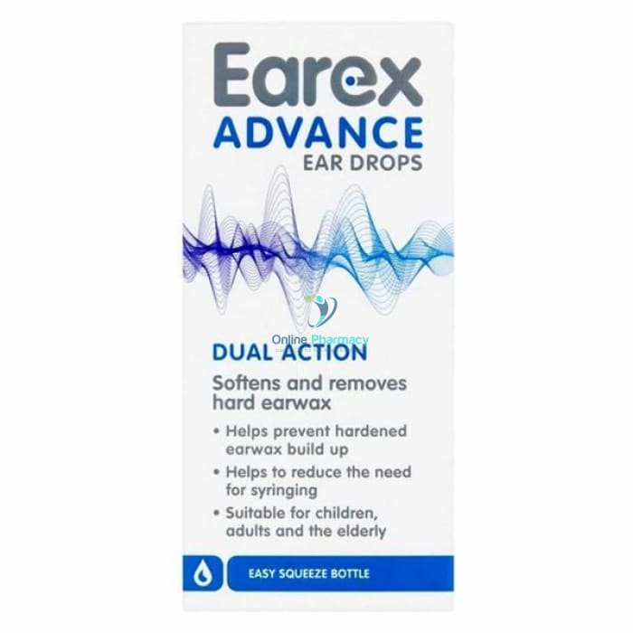 Earex Advance Dual Action Ear Drops - 12ml - OnlinePharmacy