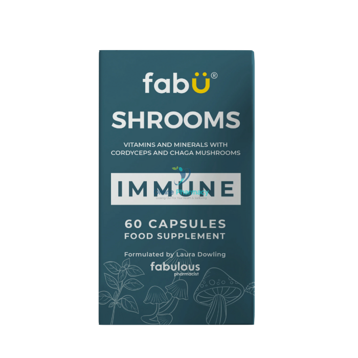 fabÜ Shrooms Immune - 60 Capsules