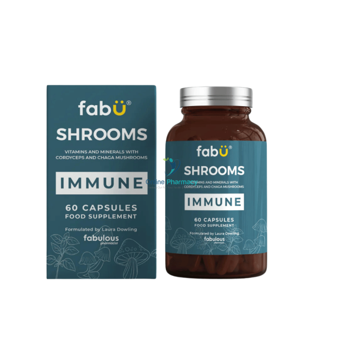 fabÜ Shrooms Immune - 60 Capsules