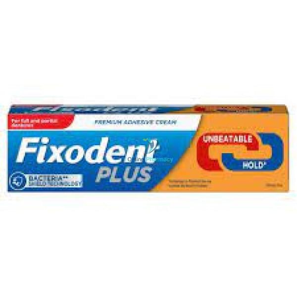 Fixodent Plus Dual Action Anti - Bacterial - 40G Denture Adhesives