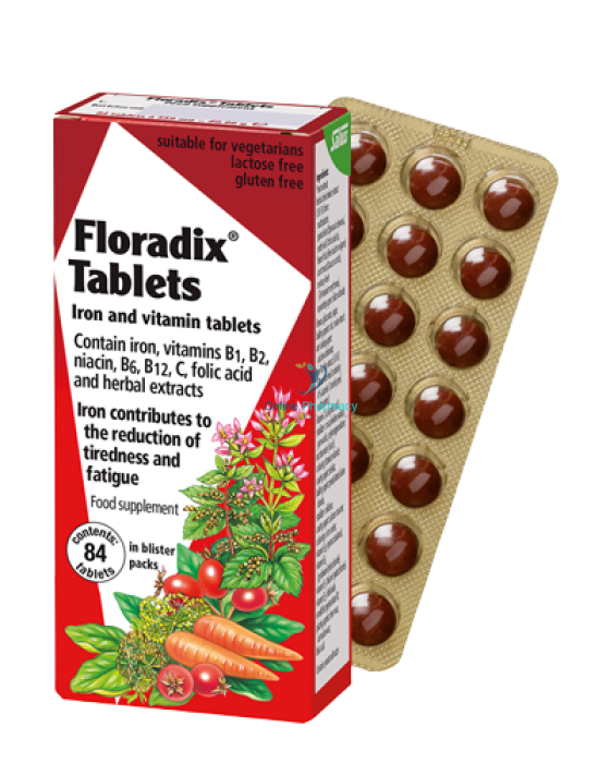 Floradix Iron Tablets - 84 Pack - OnlinePharmacy
