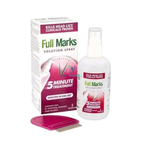 Full Marks Head Lice Spray - 150ml - OnlinePharmacy