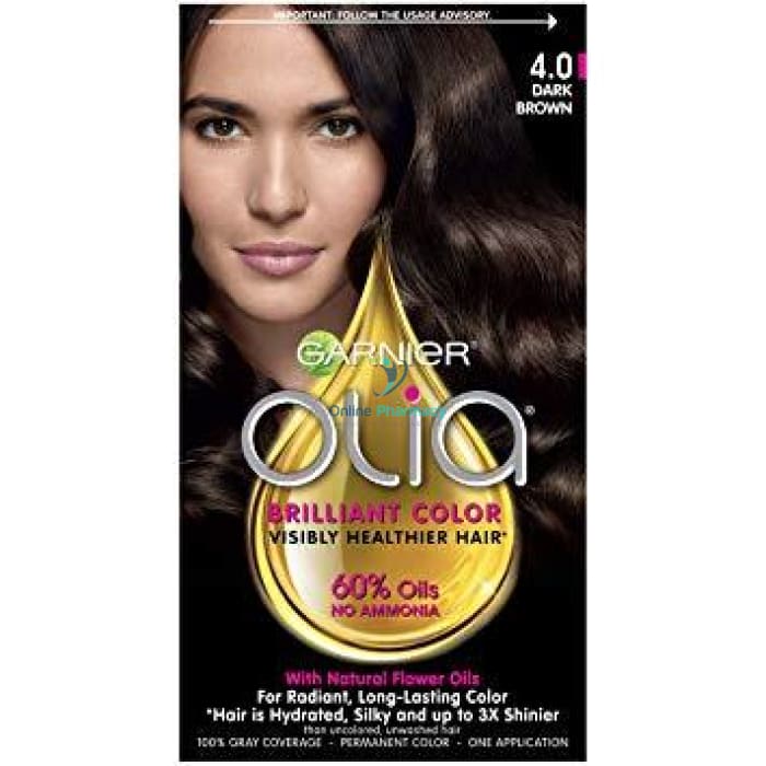 Garnier Olia 4.0 Dark Brown Hair Colour With Essential Oil - OnlinePharmacy