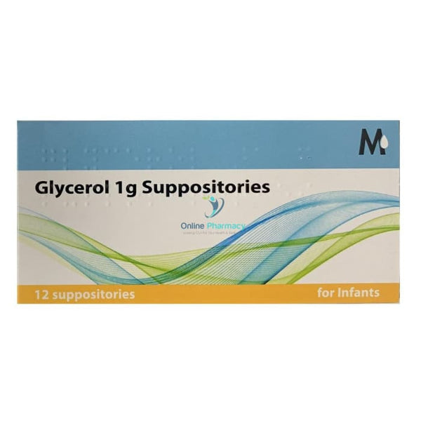 Glycerol 1g Suppositories For Infants - 12 Pack - OnlinePharmacy
