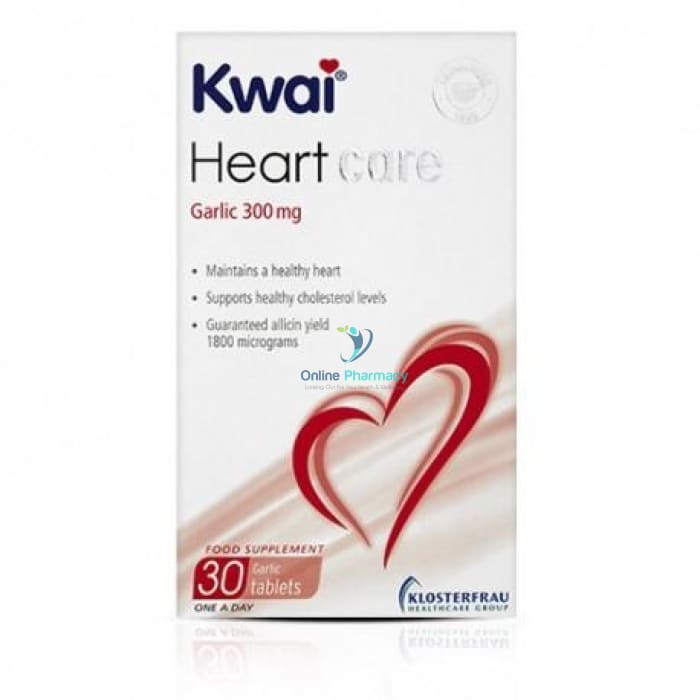 Kwai Heart Care Garlic Tablets- 30/100 Pack - OnlinePharmacy