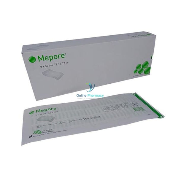 Mepore Adhesive Wound Dressing - 9cm X 30cm (30 Pack) - OnlinePharmacy