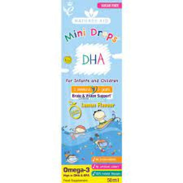 Nature's Aid DHA Drops Lemon - 50ml - OnlinePharmacy