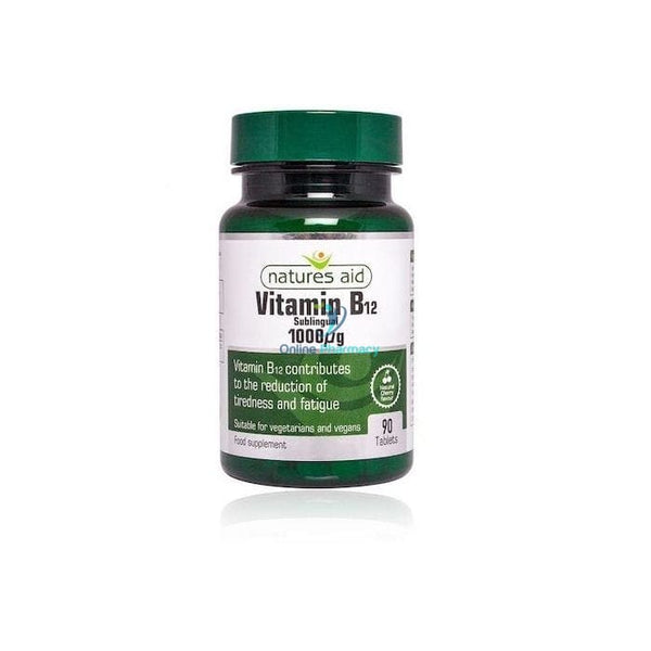 Natures Aid Vitamin B12 1000UG - 90 Pack - OnlinePharmacy