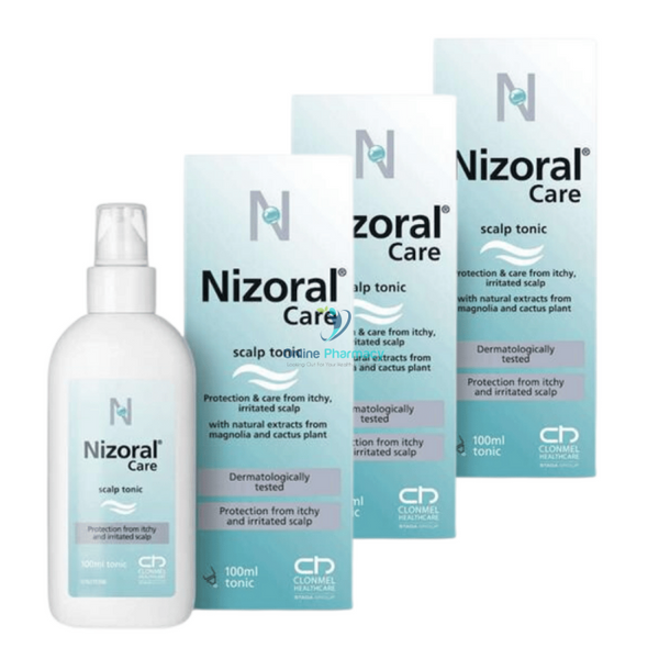 Nizoral Care Scalp Tonic For Itchy Irritated Scalps - 100Ml / 3 Months Supply