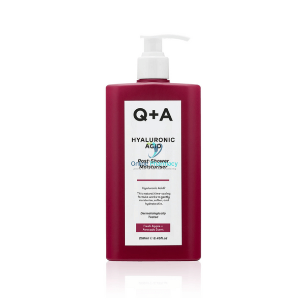 Q + A Hyaluronic Acid Post - Shower Moisturiser 250 Ml Lotion & Moisturizer