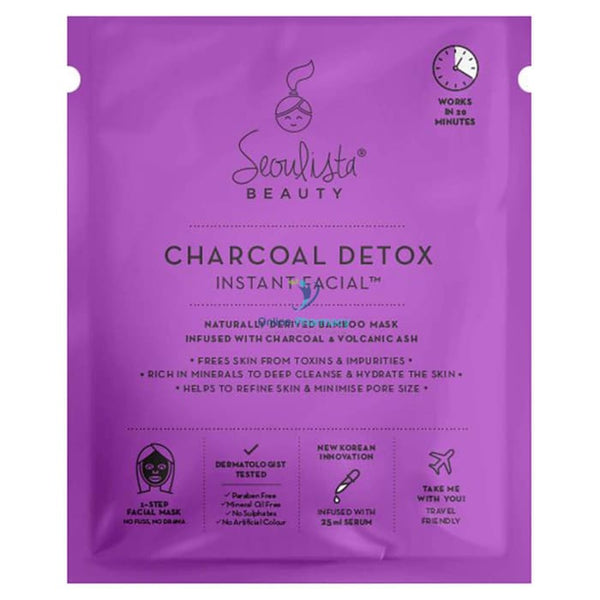 Seoulista Beauty Charcoal Detox Instant Facial - 1 Pack - OnlinePharmacy