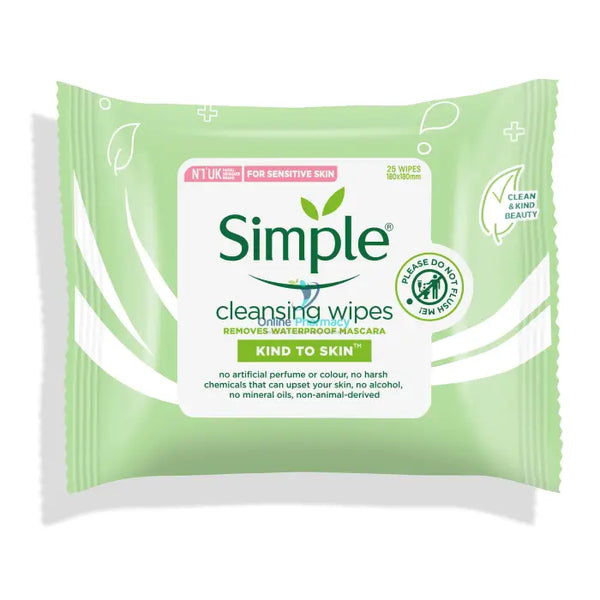 Simple Kind To Skin Biodegradable Cleansing Wipes - 20 Pack - OnlinePharmacy
