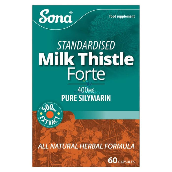 Sona Milk Thistle Forte - 30 or 60 Capsules - OnlinePharmacy