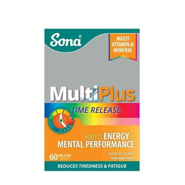 Sona Multi-Plus One-A-Day Time Release Multivitamin Tablets - 30/60 Pack - OnlinePharmacy
