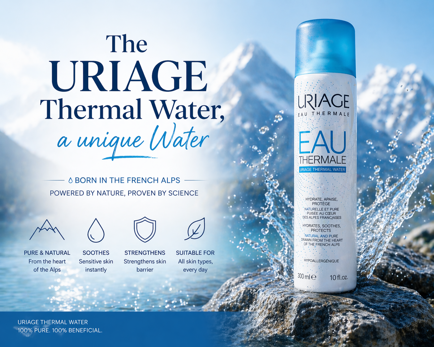 The Uriage Thermal Water, a unique Water