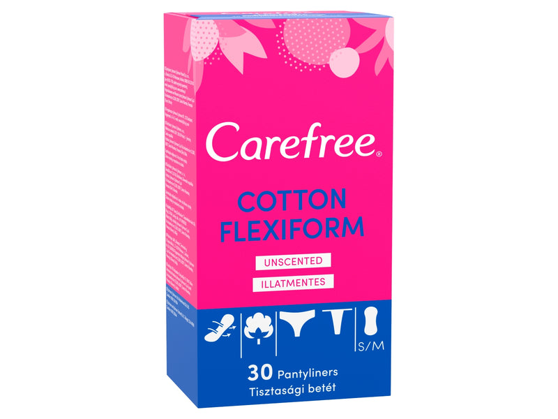 Carefree Flexiform Regular + Thong Liners - 30 Pack