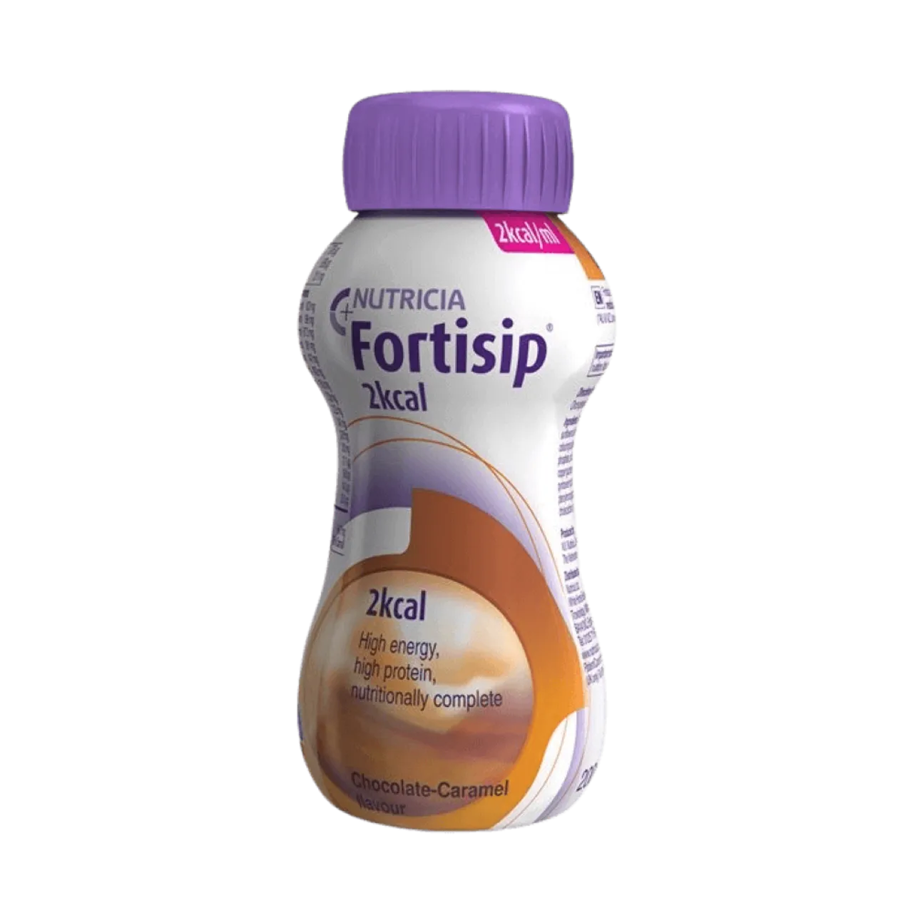 Fortisip 2kcal Nutritional Drink Chocolate Carmel Flavour - 200ml x 4 pack