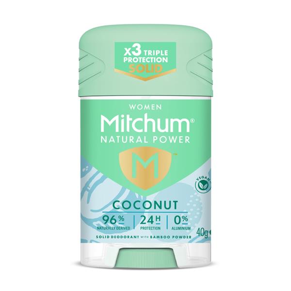 Mitchum Natural Power Coconut Stick - 40G