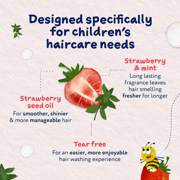 Childs Farm Tangle Taming Strawberry & Mint Shampoo - 250ml
