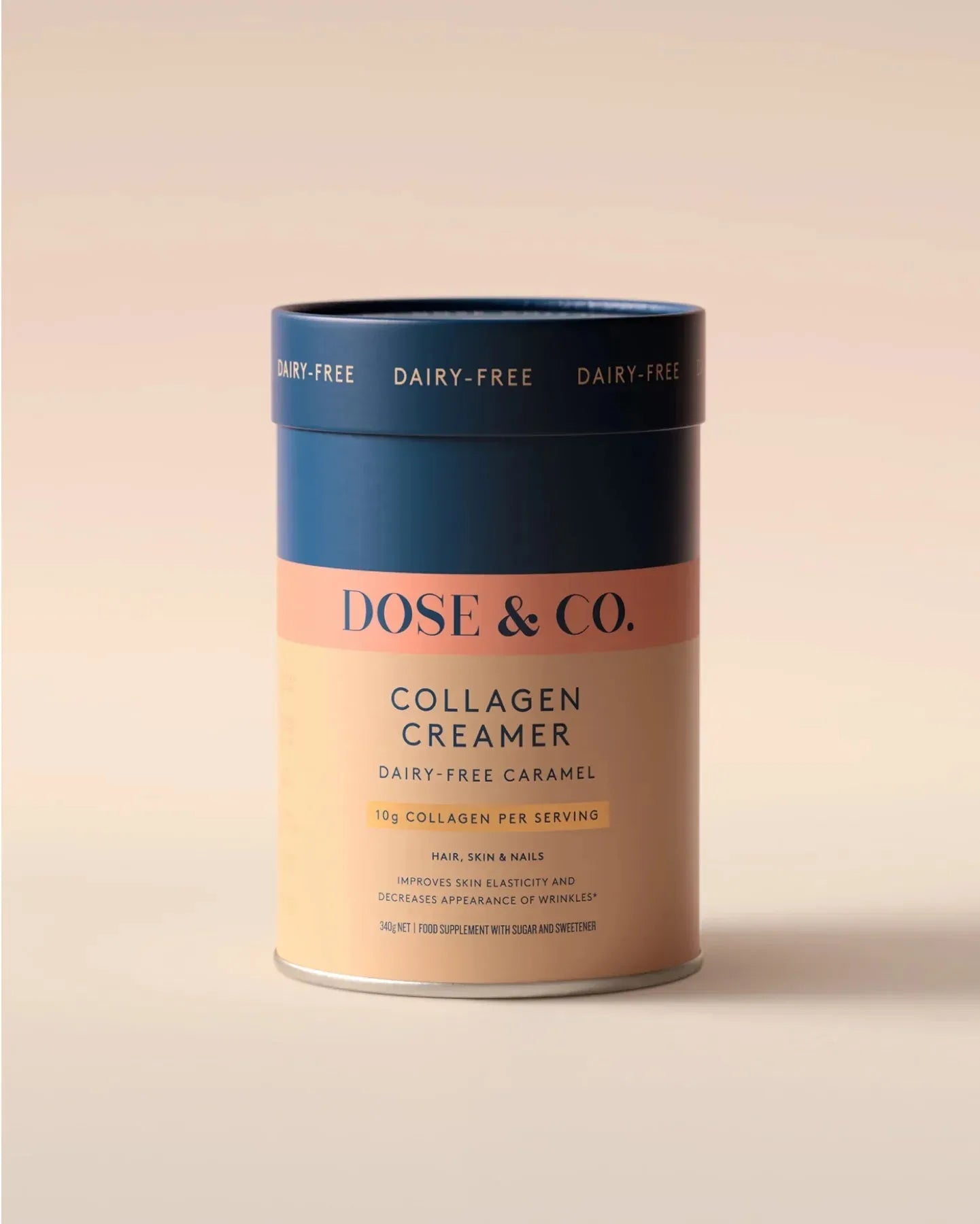 Dose & Co Dairy-Free Collagen Creamer - Caramel 340g