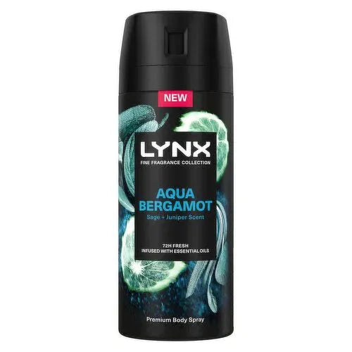 Lynx Premium Body Spray 150ml - Aqua Bergamot