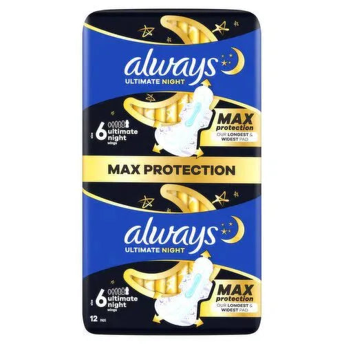 Always Ultra Secure Night Size 6 - 12 Pack