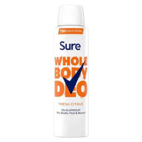 Sure Women Fresh Citrus All Over Body Deodorant Spray  - 150ml
