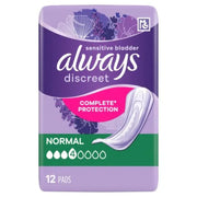 Always Discreet Pads- Normal 12 Pads