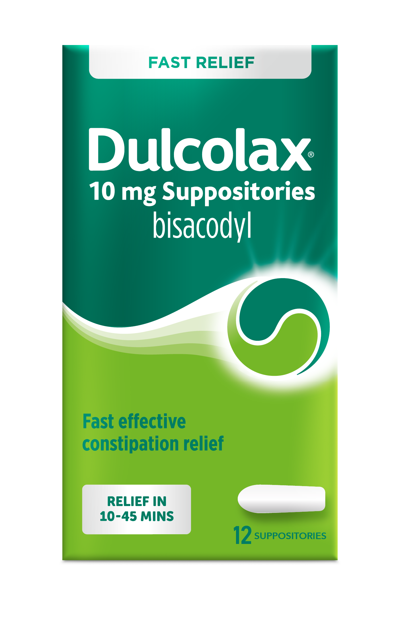 Dulcolax 10mg Bisacodyl Suppositories 12 Pack