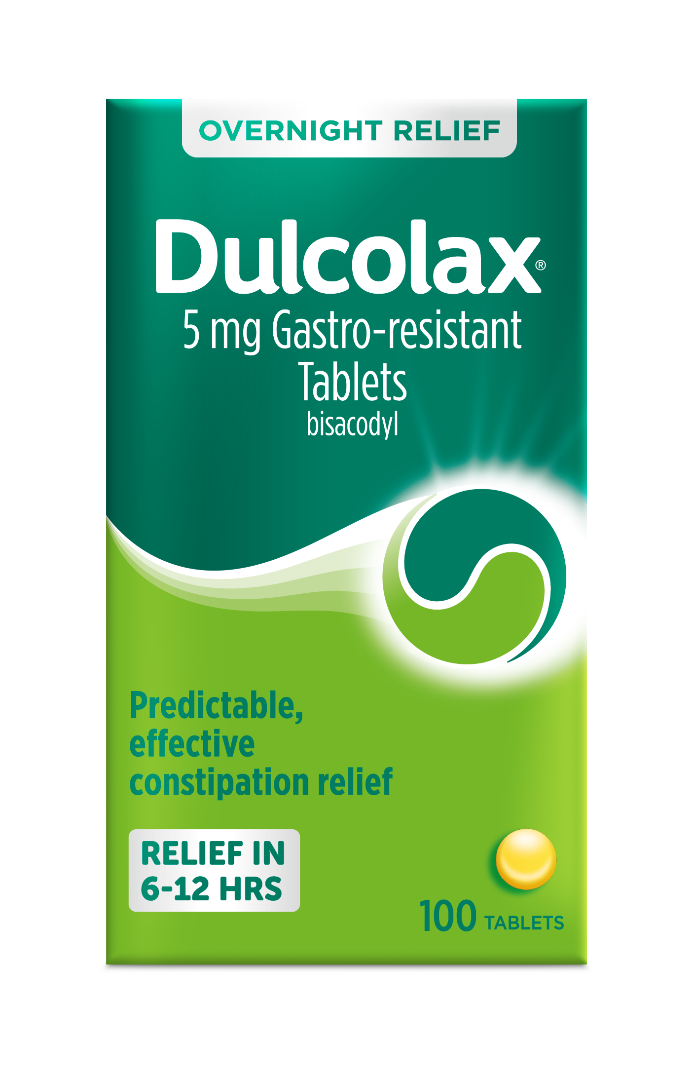 Dulcolax 5mg Gastro Resistant Tablets - 100 Pack