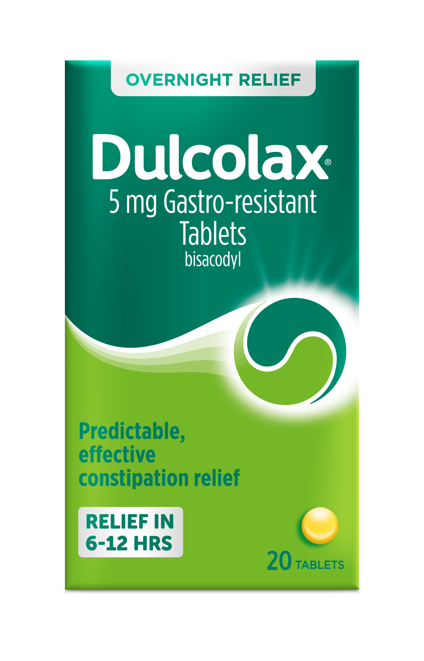 Dulcolax 5mg Gastro Resistant Tablets - 20/40/60 Pack