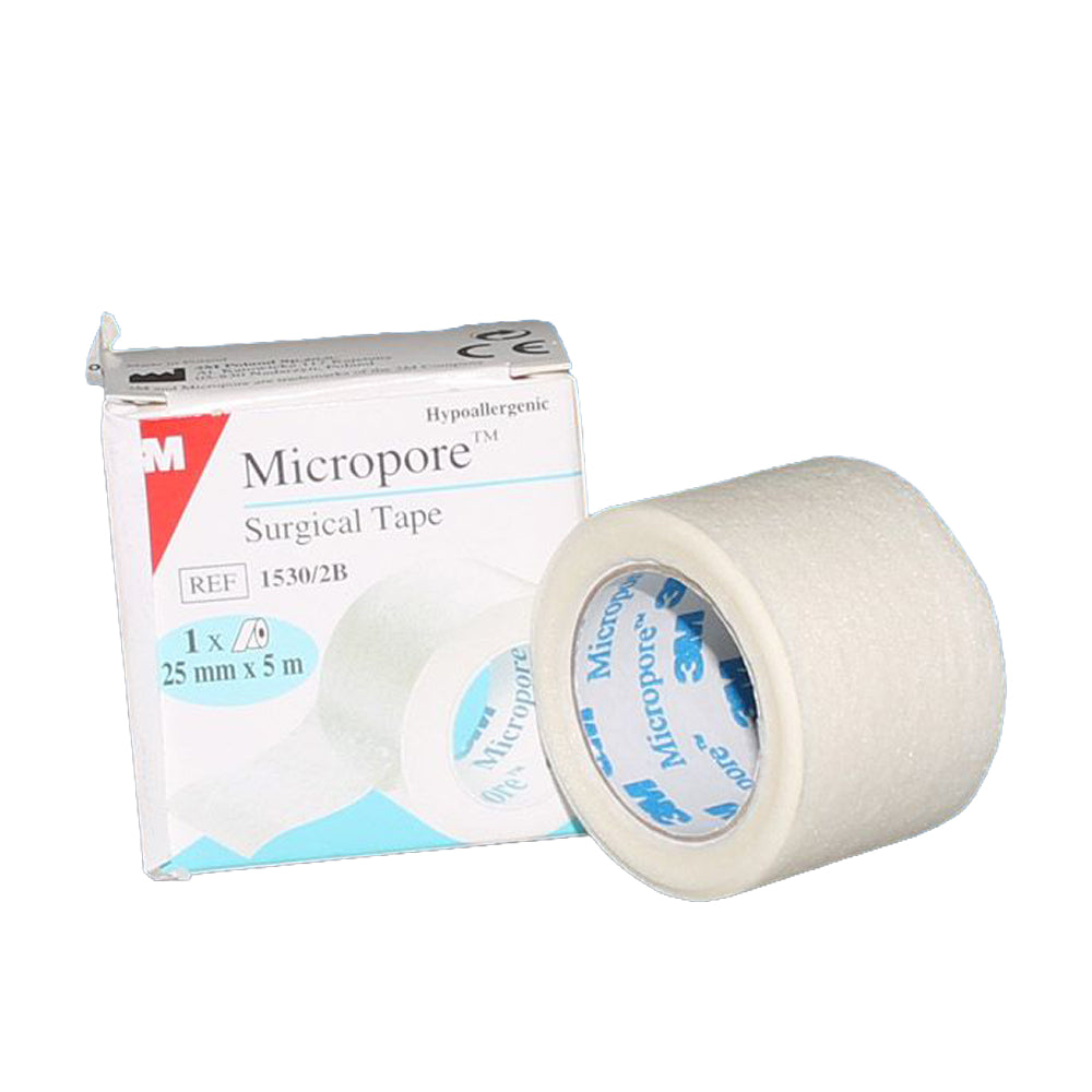 Micropore Hypoallergenic Surgical Tape - 25mm x 5m (single tape)