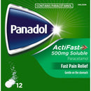 Panadol Actifast 500mg Soluble Tablets - 12 Pack
