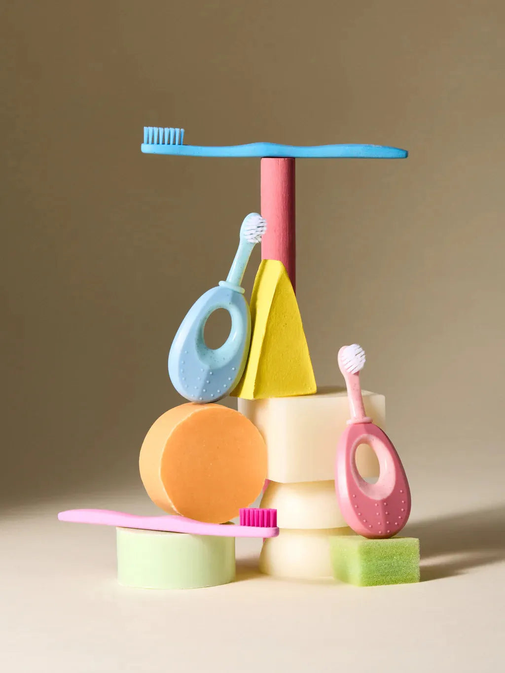 Humble Plant Baby Training Toothbrush Pink