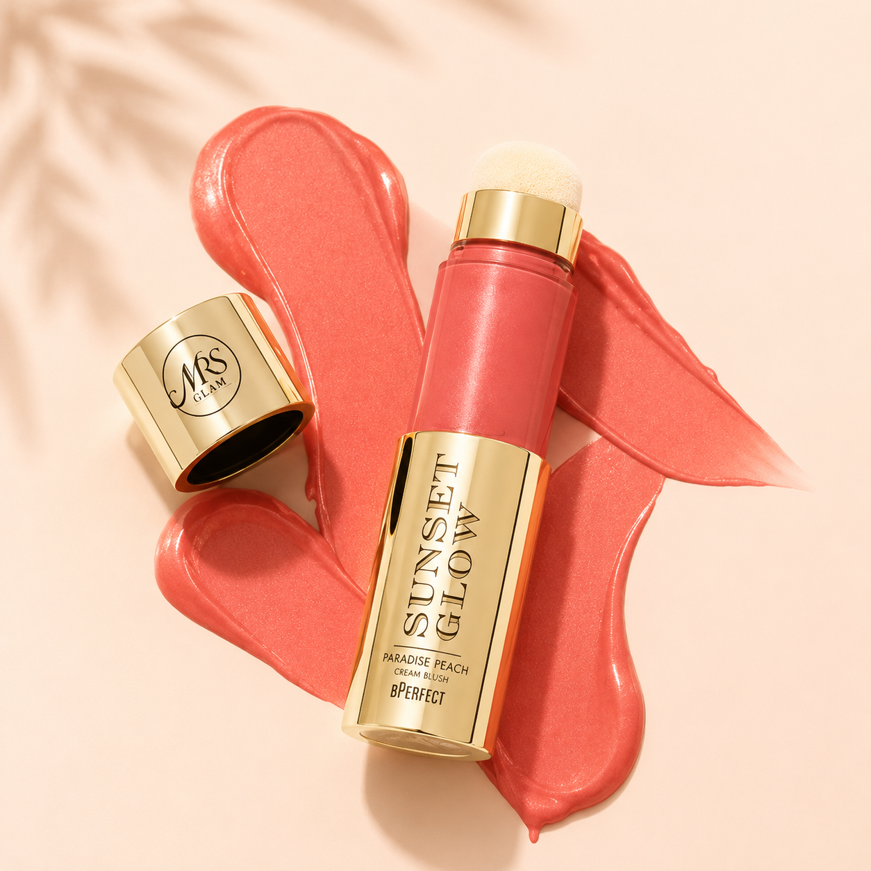 Mrs Glam Sunset Glow Paradise Peach Blusher