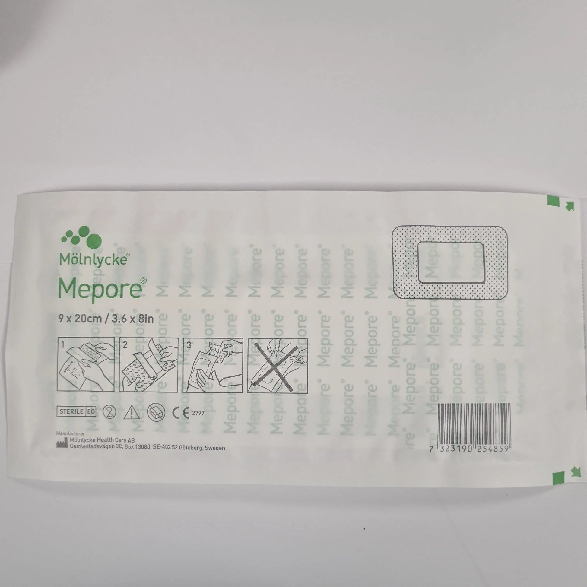 Mepore Adhesive Wound Dressing - 9cm x 20cm (Single Dressing)
