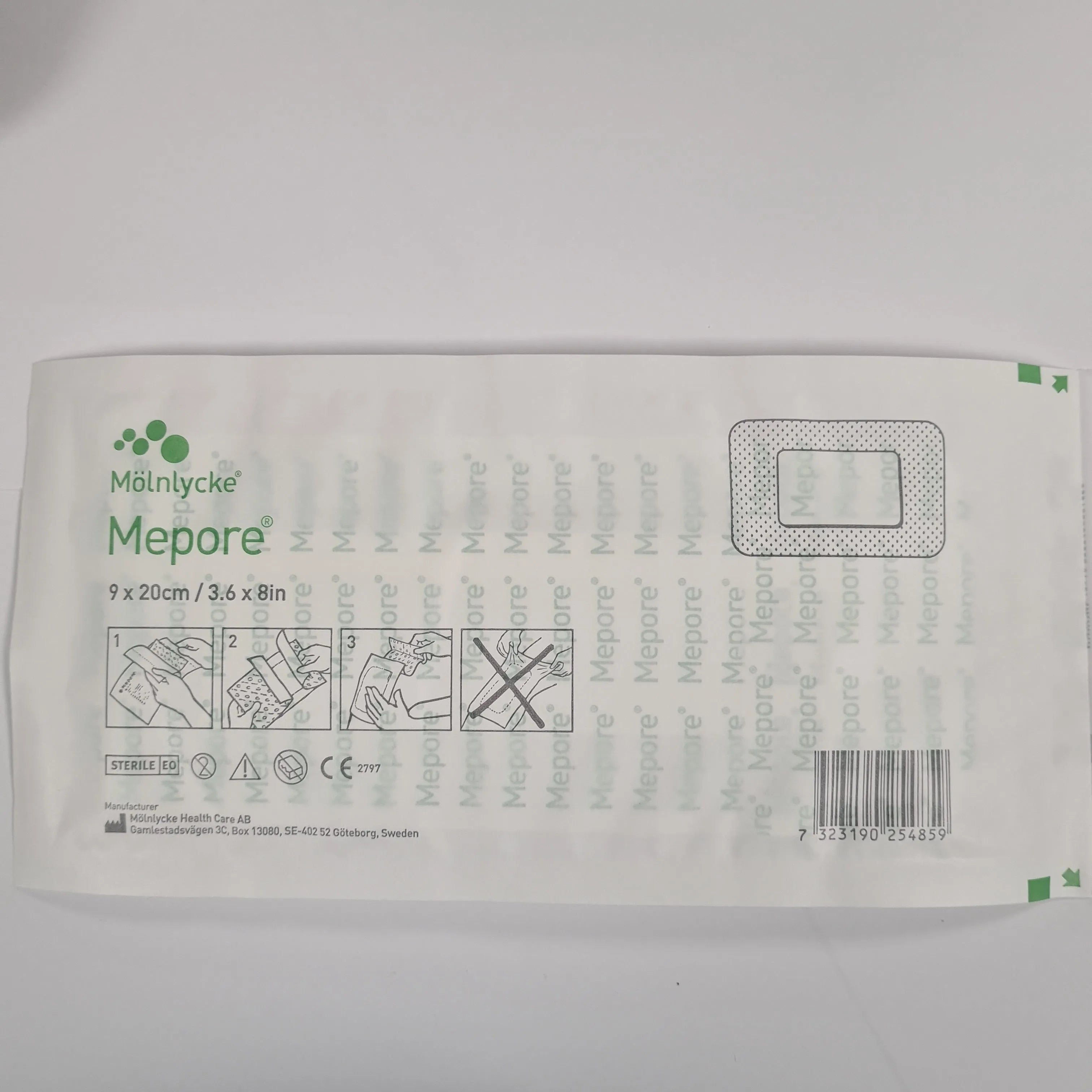 Mepore Adhesive Wound Dressing - 9cm x 20cm (Single Dressing)