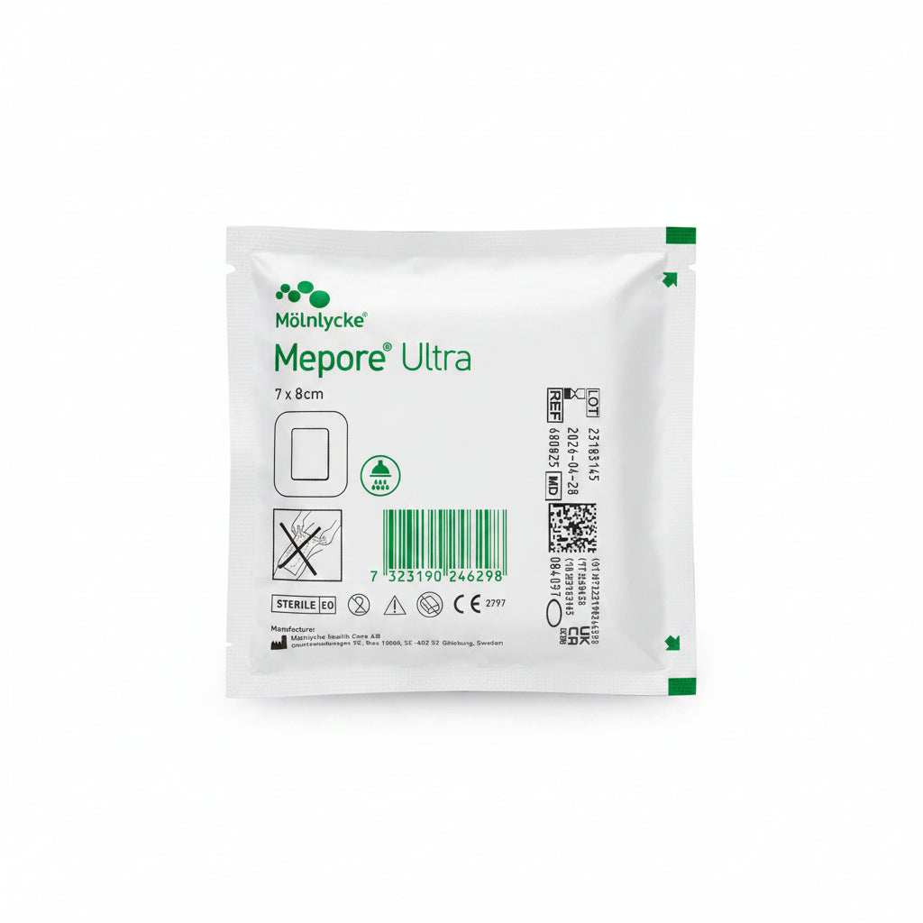 Mepore Ultra Waterproof Wound Dressing - 7cm x 8cm (Single Dressing)