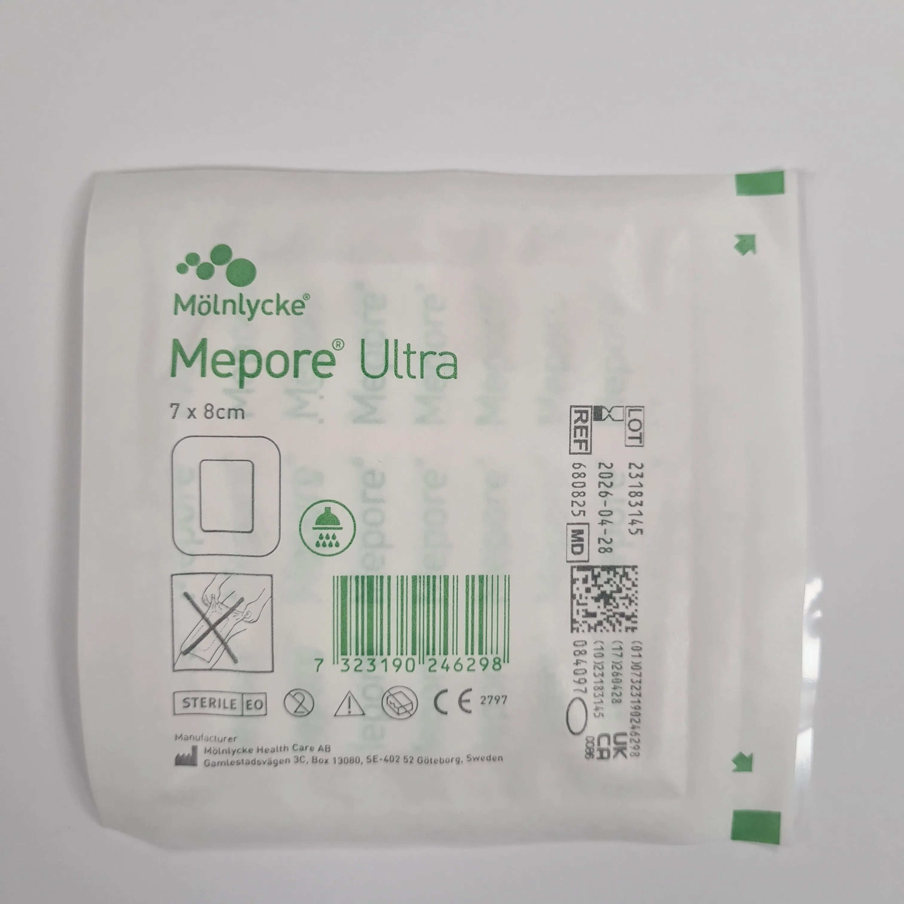 Mepore Ultra Waterproof Wound Dressing - 7cm x 8cm (Single Dressing)
