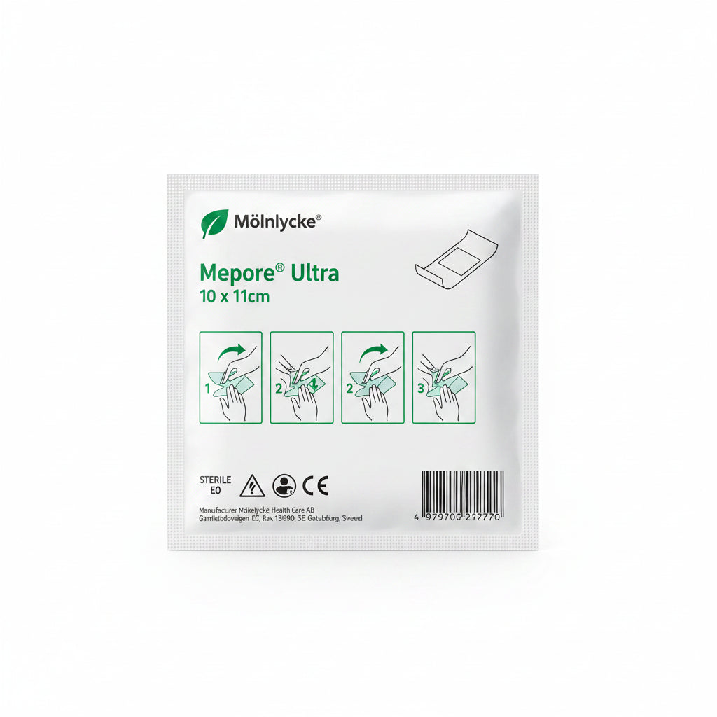 Mepore Ultra Waterproof Wound Dressing - 10cm x 11cm (Single Dressing)